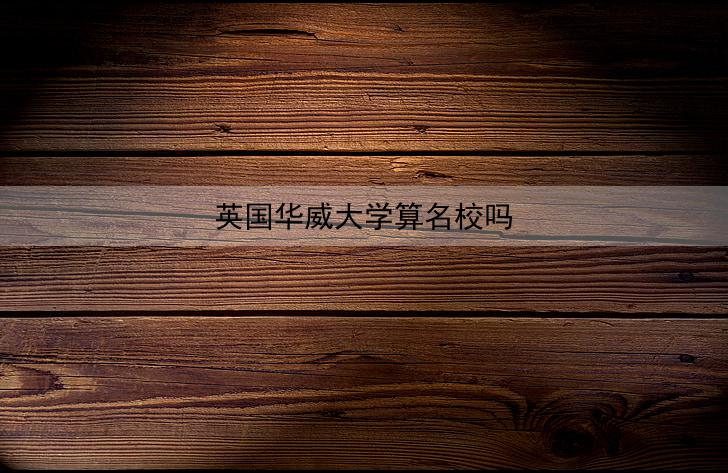 英国华威大学算名校吗